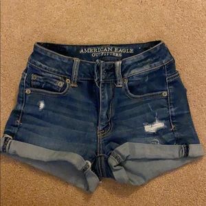 Denim shorts